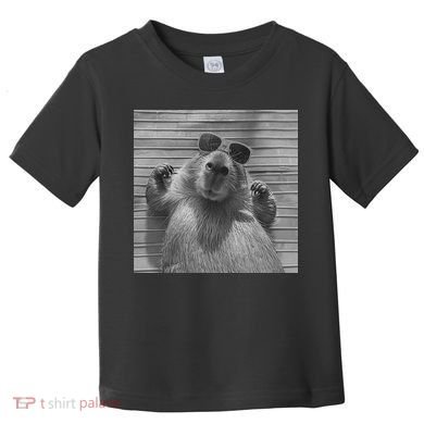 Funny Capybara Gifts Cool Capybara Selfie Toddler T-Shirt