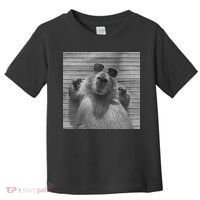 Funny Capybara Gifts Cool Capybara Selfie Toddler T-Shirt thumb 0