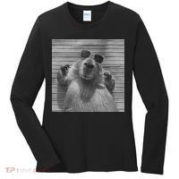 Funny Capybara Gifts Cool Capybara Selfie Women's Long Sleeve Shirt thumb 0