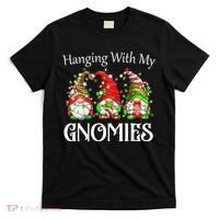 Funny Christmas Gnome Hanging With My Gnomies Family Pajamas T-Shirt thumb 0