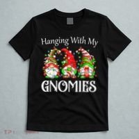 Funny Christmas Gnome Hanging With My Gnomies Family Pajamas T-Shirt thumb 5