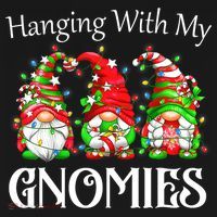 Funny Christmas Gnome Hanging With My Gnomies Family Pajamas Women's Tank Top thumb 5