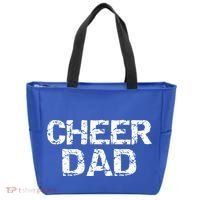 Father Cheerleading Gift From Cheerleader Daughter Cheer Dad Gift Tote Bag thumb 0