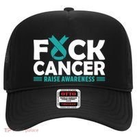 Fuck Cancer Gift Teal Ovarian Cancer Support Tee Hat thumb 0