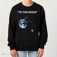 Funny Crypto Going Down To The Moon Women's Sweatshirt thumb 0