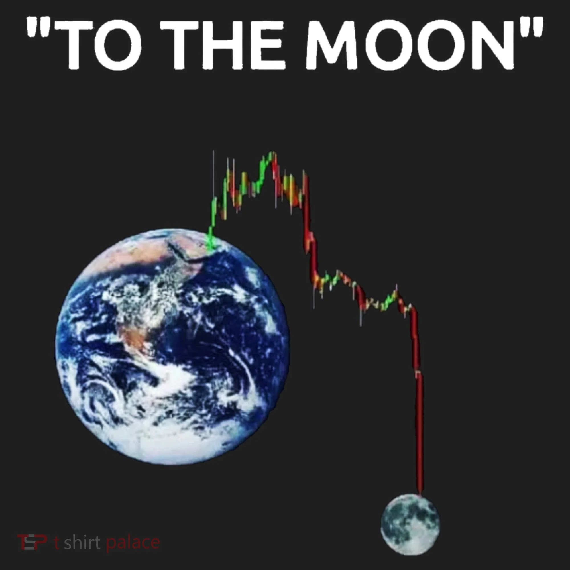 Funny Crypto Going Down To The Moon Women's Sweatshirt