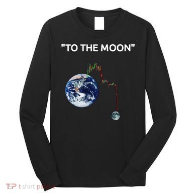 Funny Crypto Going Down To The Moon Long Sleeve Shirt