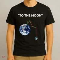 Funny Crypto Going Down To The Moon T-Shirt thumb 3