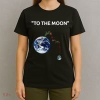 Funny Crypto Going Down To The Moon T-Shirt thumb 4