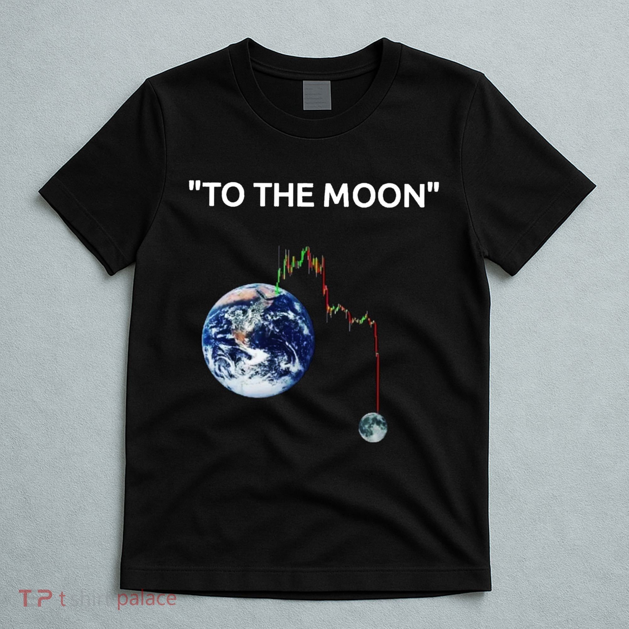 Funny Crypto Going Down To The Moon T-Shirt