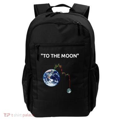 Funny Crypto Going Down To The Moon Backpack