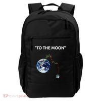 Funny Crypto Going Down To The Moon Backpack thumb 0