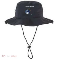 Funny Crypto Going Down To The Moon Bucket Hat thumb 0