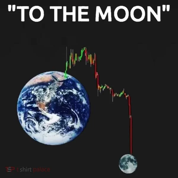 Funny Crypto Going Down To The Moon Bucket Hat