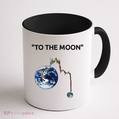 Funny Crypto Going Down To The Moon Coffee Mug back