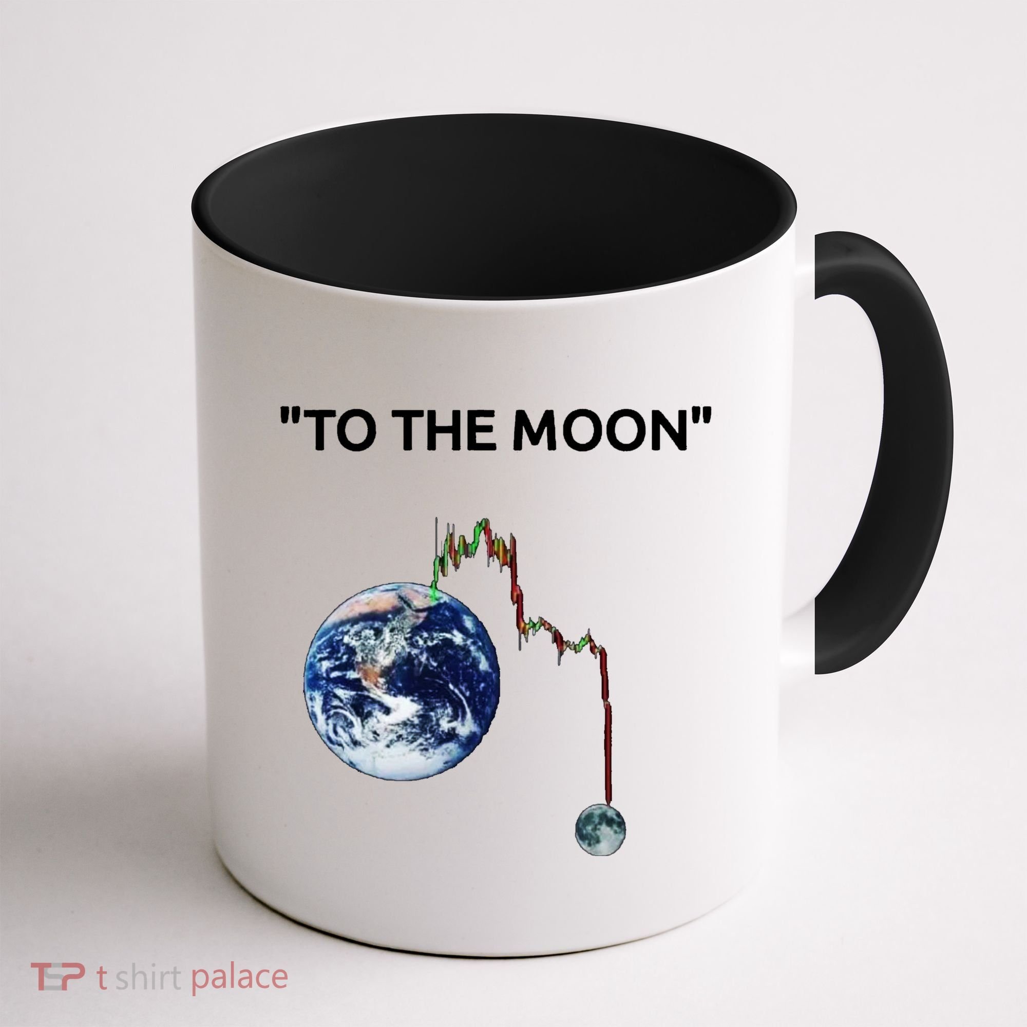 Funny Crypto Going Down To The Moon Coffee Mug