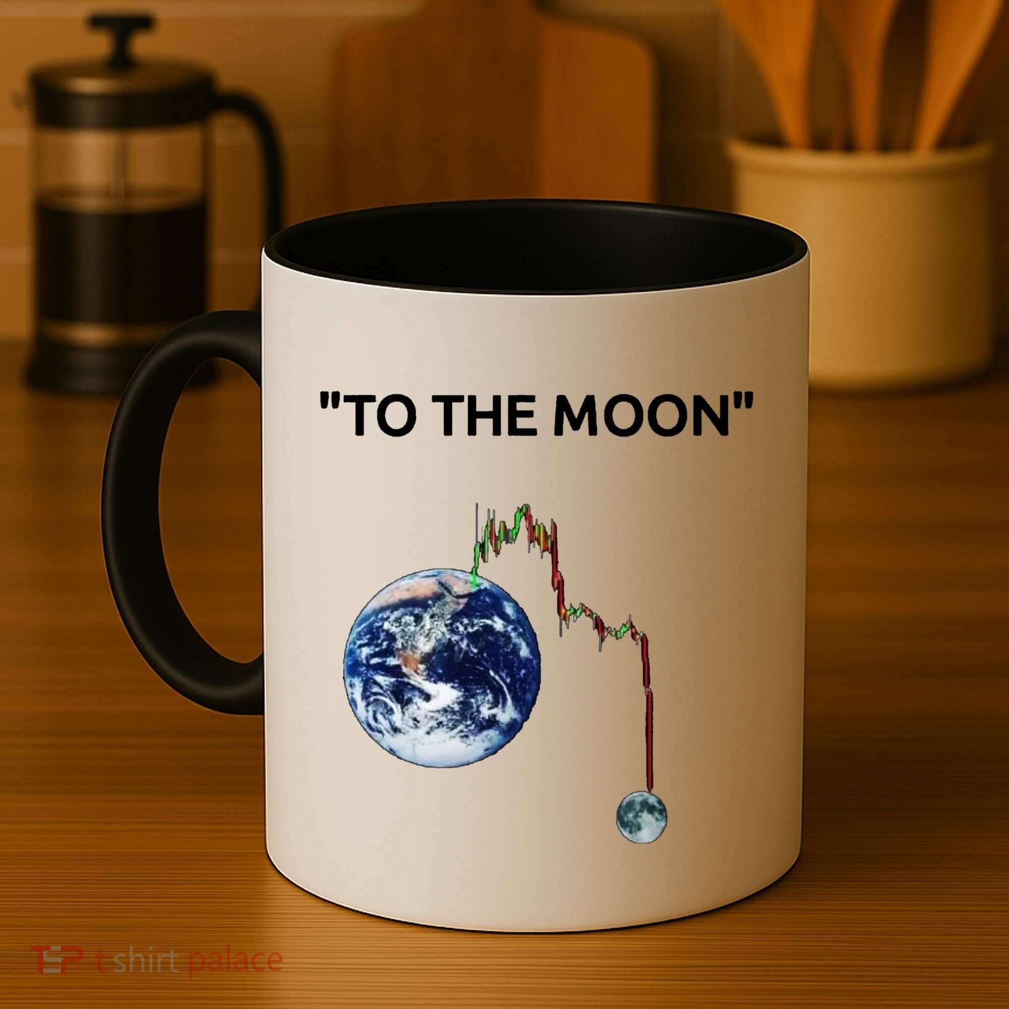 Funny Crypto Going Down To The Moon Coffee Mug