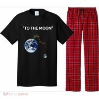 Funny Crypto Going Down To The Moon Pajama Set thumb 0