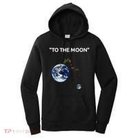 Funny Crypto Going Down To The Moon Women's Hoodie thumb 0