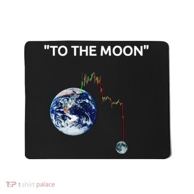 Funny Crypto Going Down To The Moon Mousepad