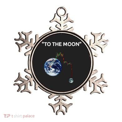 Funny Crypto Going Down To The Moon Ornament