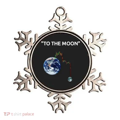 Funny Crypto Going Down To The Moon Ornament