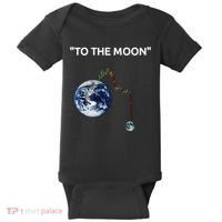 Funny Crypto Going Down To The Moon Baby Bodysuit thumb 0