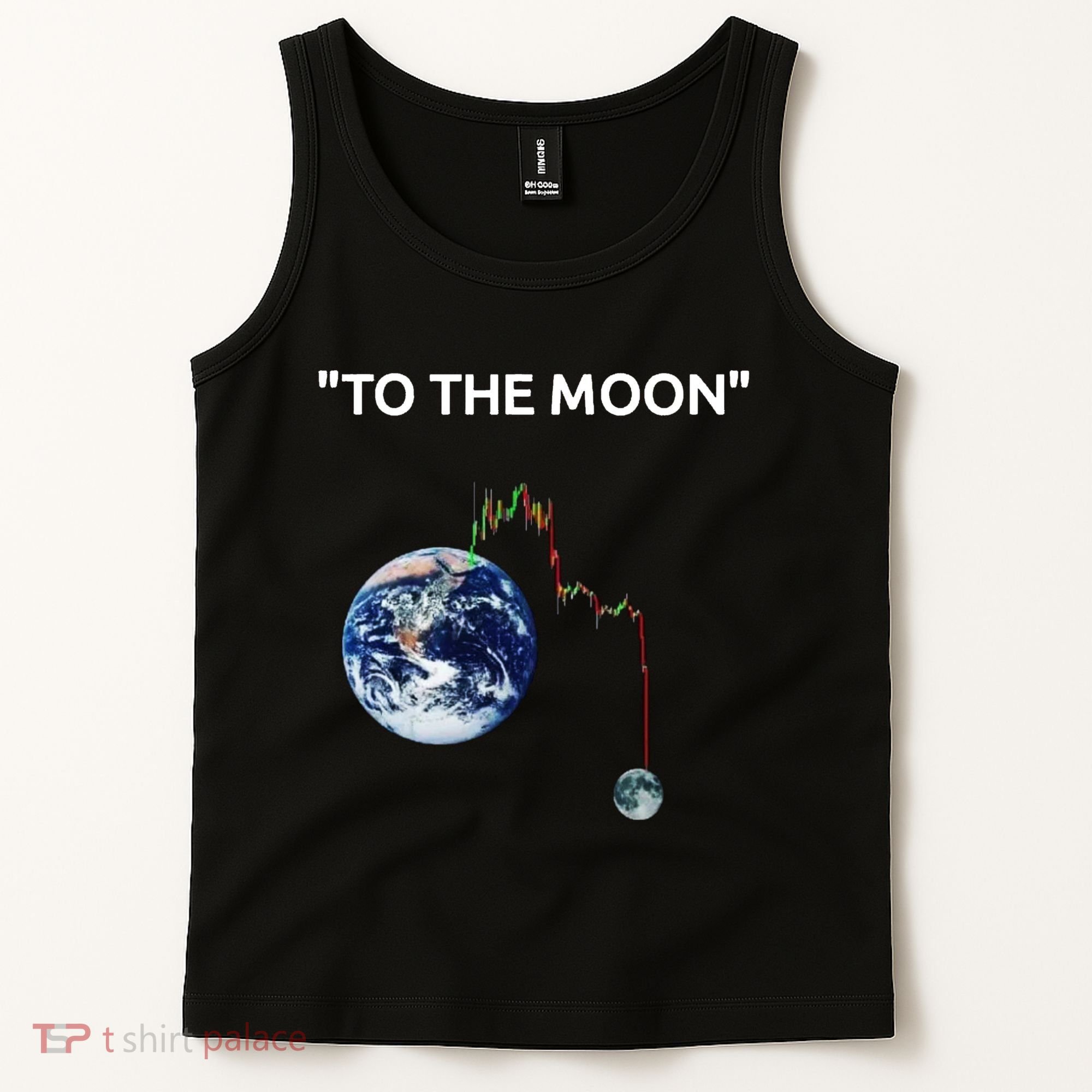 Funny Crypto Going Down To The Moon Tank Top