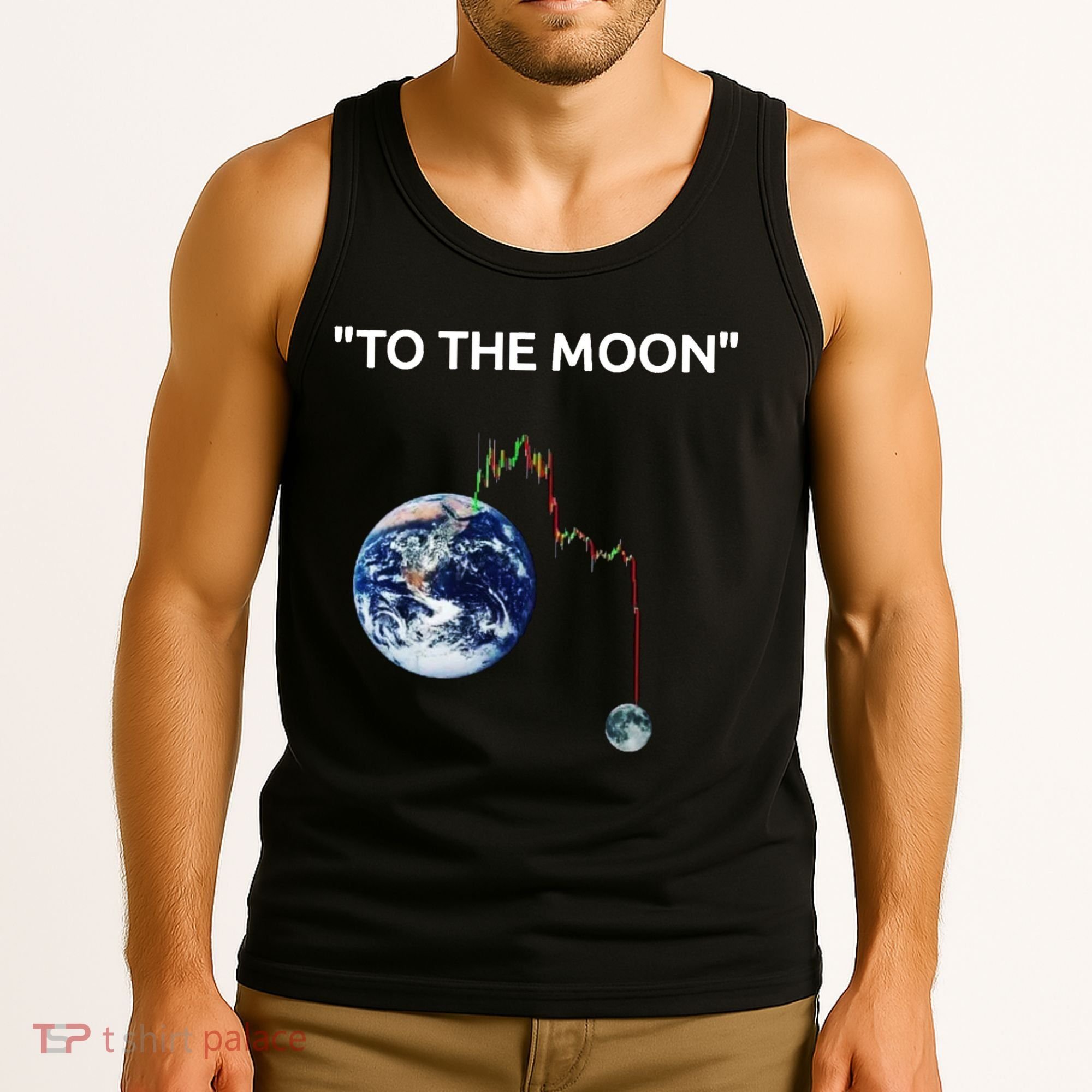 Funny Crypto Going Down To The Moon Tank Top