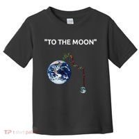 Funny Crypto Going Down To The Moon Toddler T-Shirt thumb 0