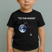 Funny Crypto Going Down To The Moon Toddler T-Shirt thumb 2