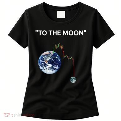 Funny Crypto Going Down To The Moon Women's T-Shirt