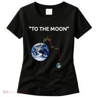 Funny Crypto Going Down To The Moon Women's T-Shirt thumb 0