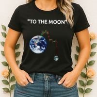 Funny Crypto Going Down To The Moon Women's T-Shirt thumb 2