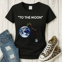 Funny Crypto Going Down To The Moon Women's T-Shirt thumb 3