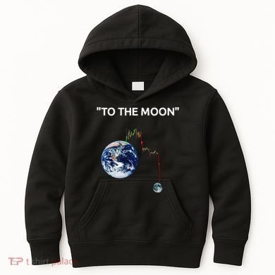 Funny Crypto Going Down To The Moon Kids Hoodie