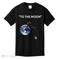 Funny Crypto Going Down To The Moon Kids T-Shirt thumb 0