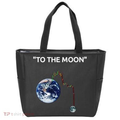 Funny Crypto Going Down To The Moon Tote Bag