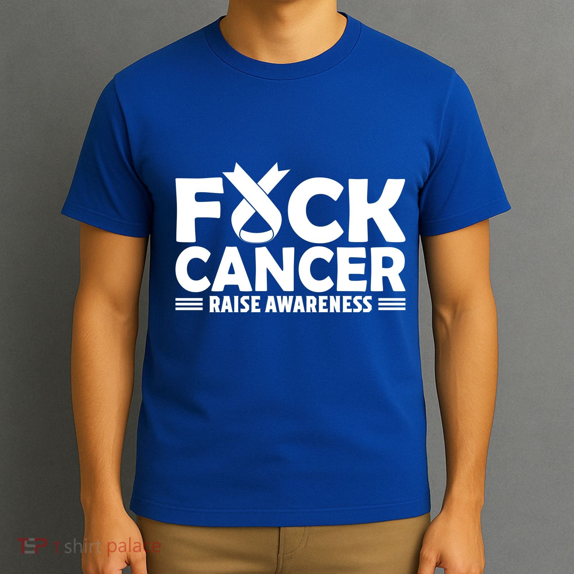 Fuck Cancer Gift White Ribbon Lung Cancer Awareness T-Shirt