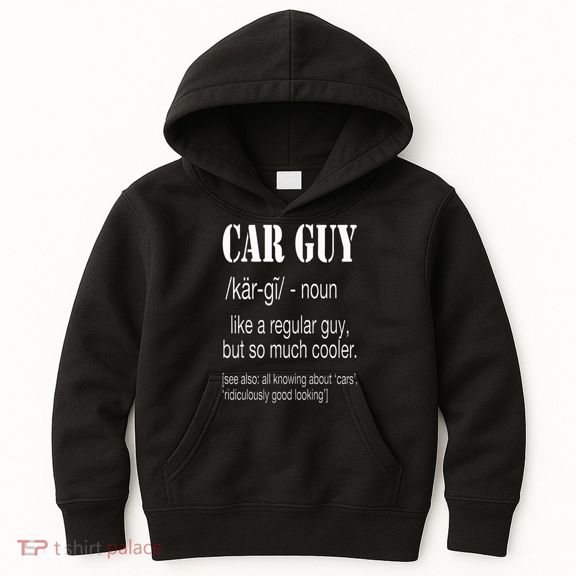 Funny Car Guy Cars Lover Racing Mechanics Car Guy Definition Kids Hoodie