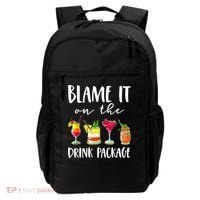 Funny Cruise Gifts Blame It On The Drink Package Backpack thumb 0