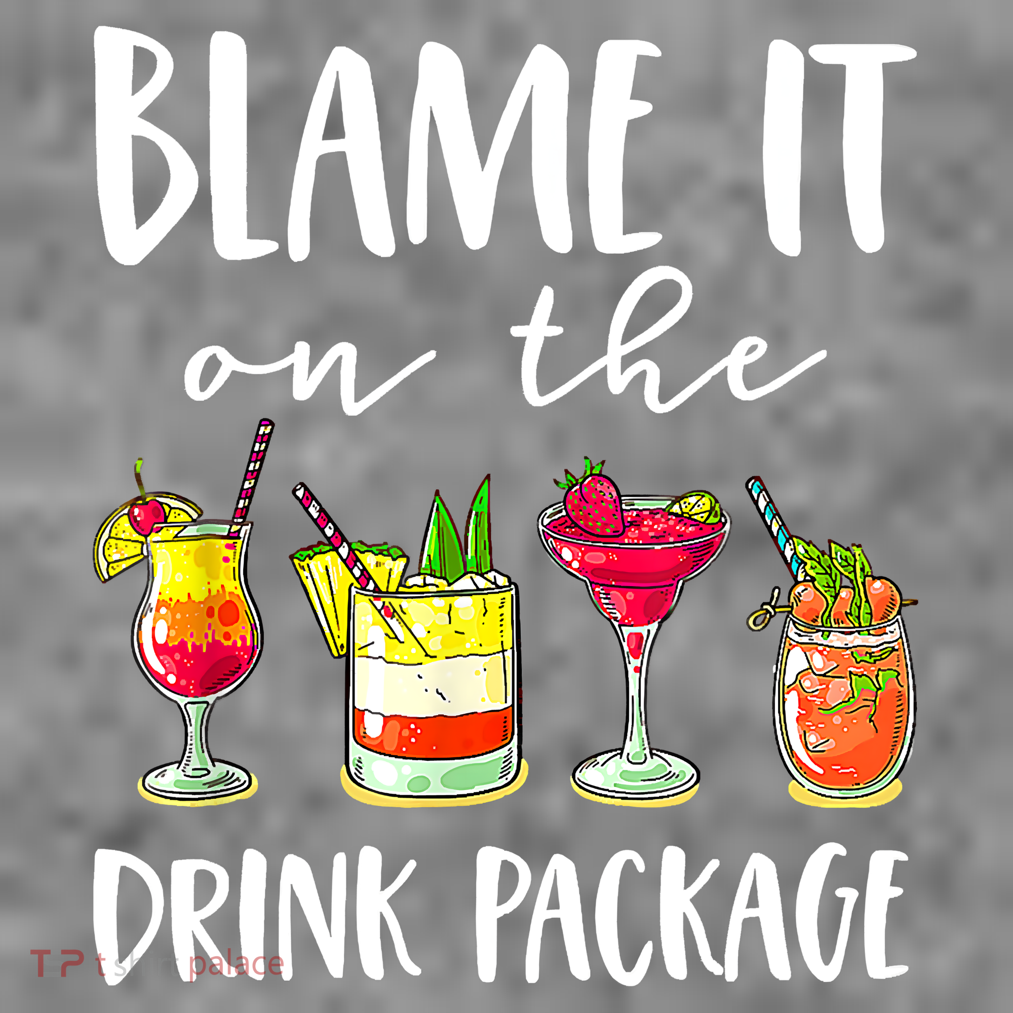 Funny Cruise Gifts Blame It On The Drink Package Women's Hoodie