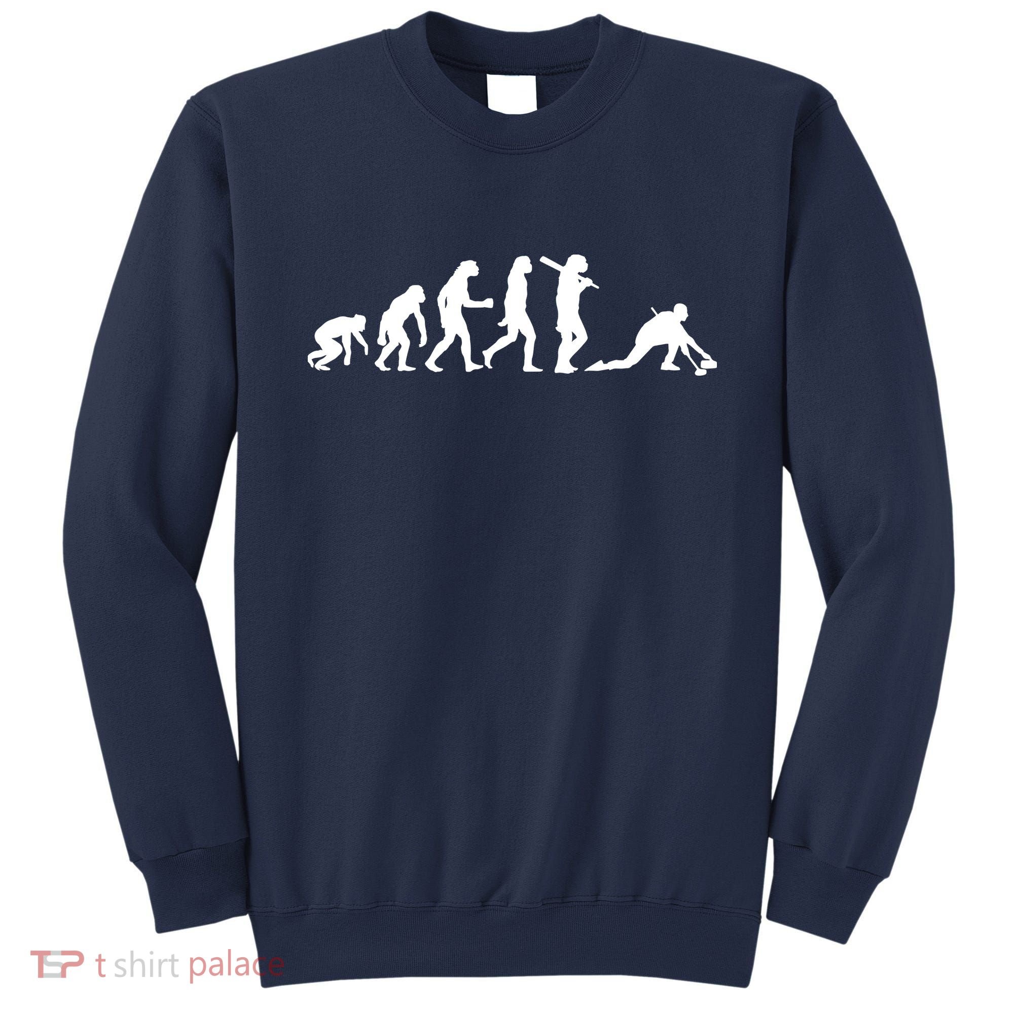 Funny Curling Gift For Men Women Curling Team Stone Player Sweatshirt