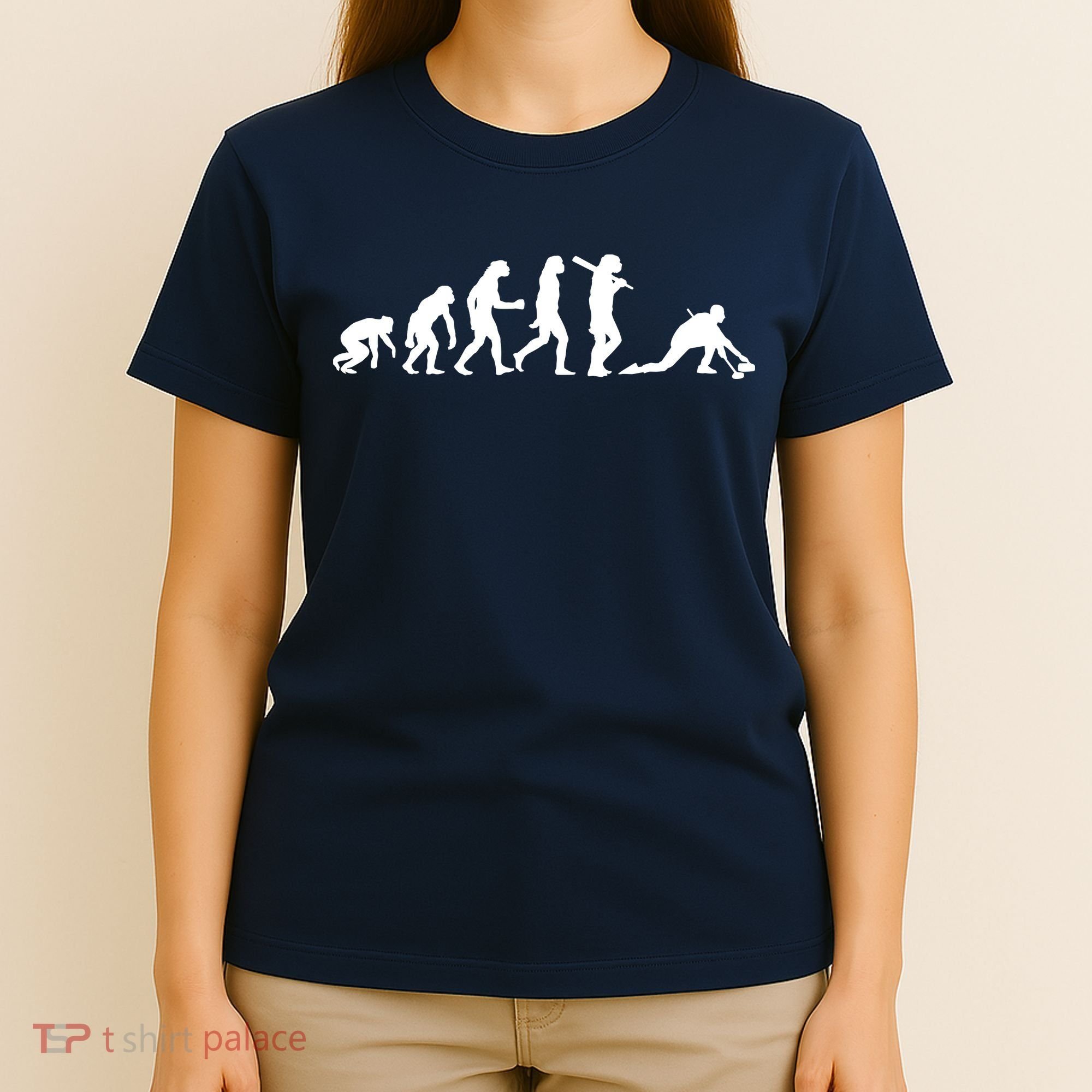 Funny Curling Gift For Men Women Curling Team Stone Player T-Shirt