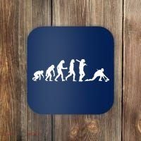 Funny Curling Gift For Men Women Curling Team Stone Player Coaster thumb 0