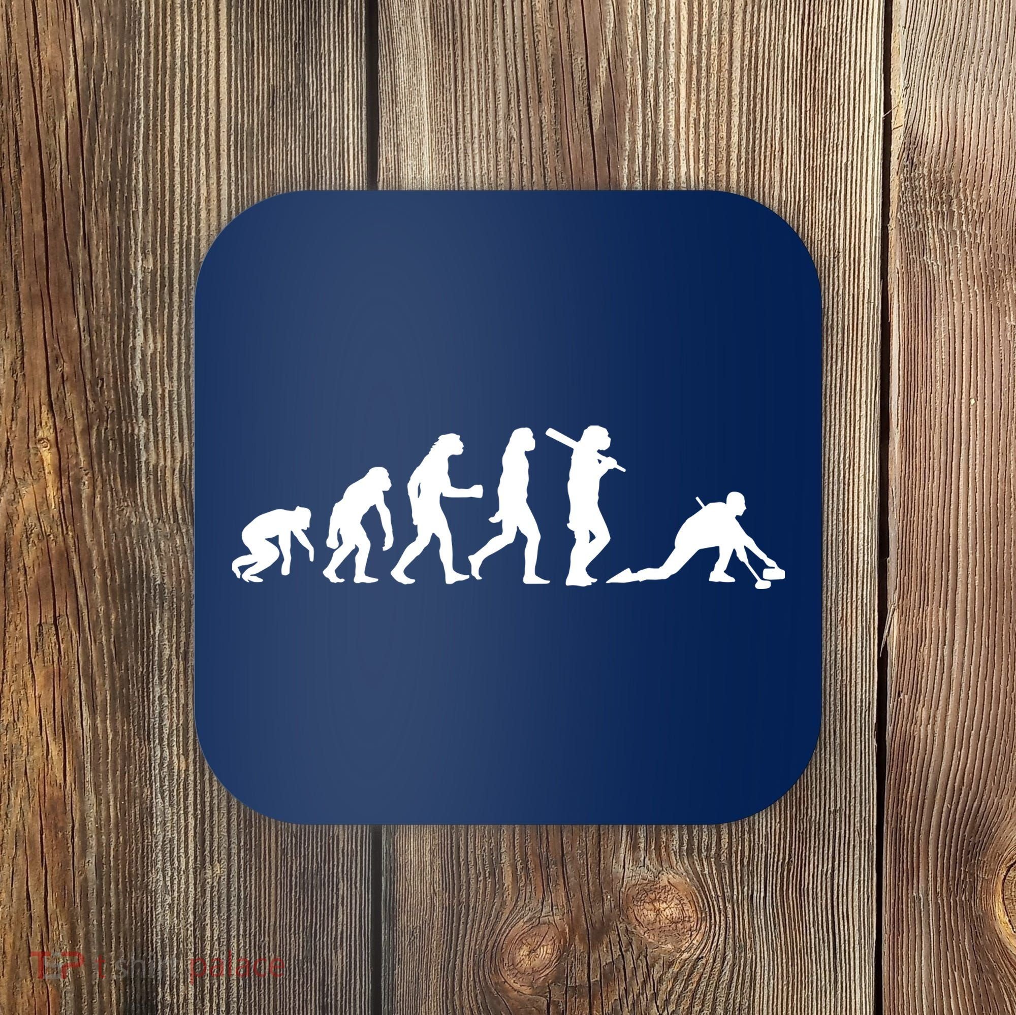 Funny Curling Gift For Men Women Curling Team Stone Player Coaster