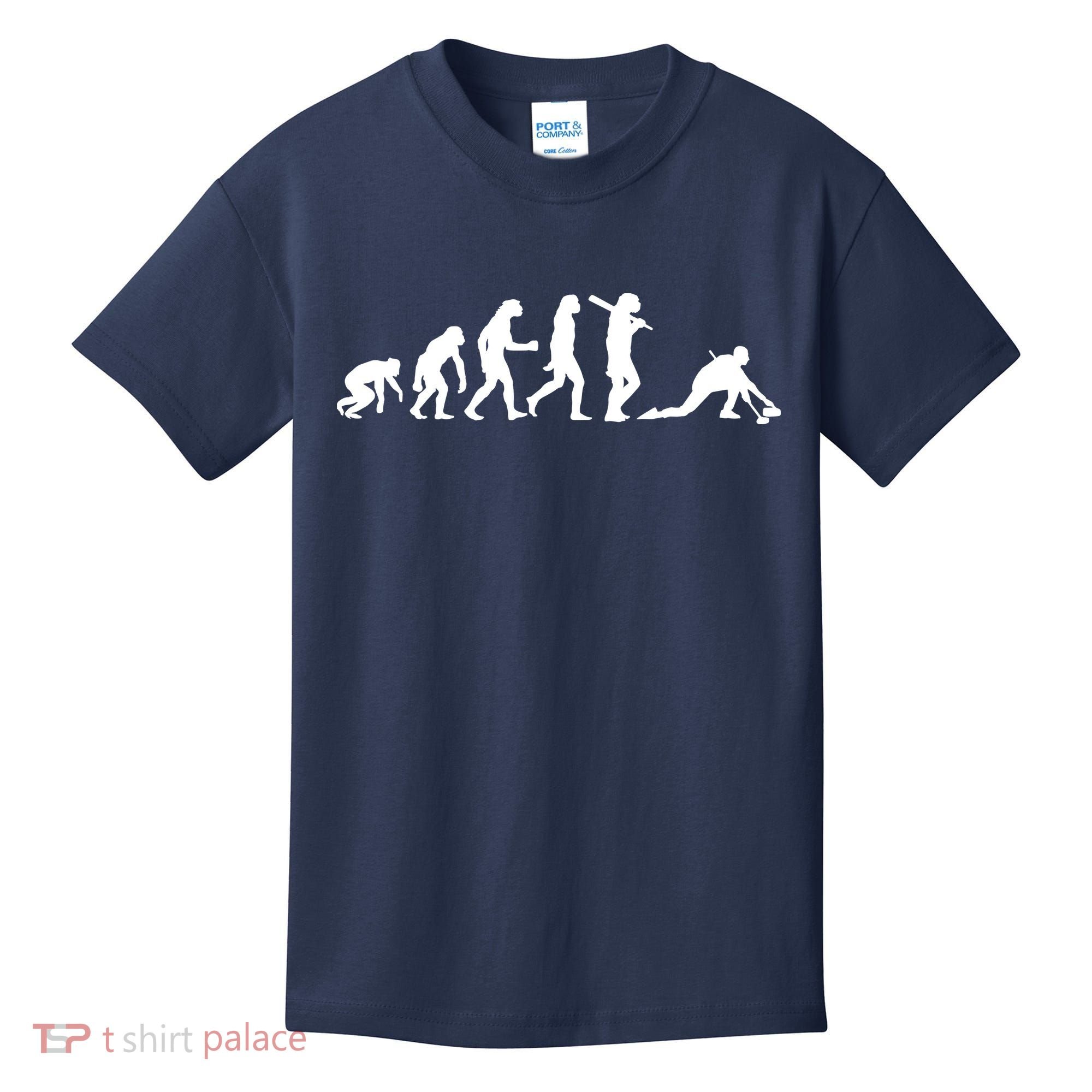 Funny Curling Gift For Men Women Curling Team Stone Player Kids T-Shirt