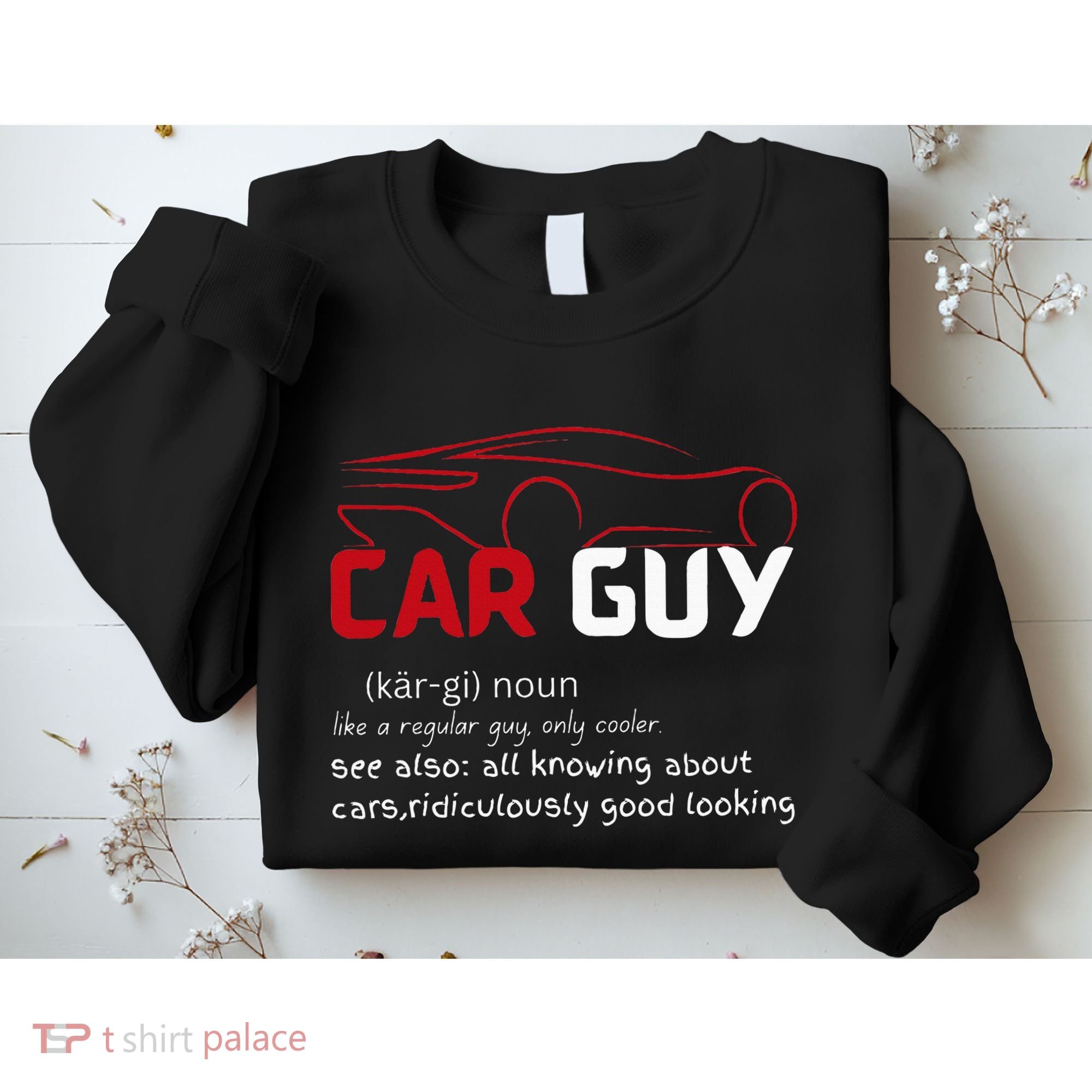 Funny Car Guy Definition  Sport Car Lover Car guy Mechanic Sweatshirt