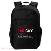 Funny Car Guy Definition  Sport Car Lover Car guy Mechanic Backpack thumb 0