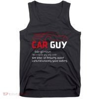 Funny Car Guy Definition  Sport Car Lover Car guy Mechanic Tank Top thumb 0